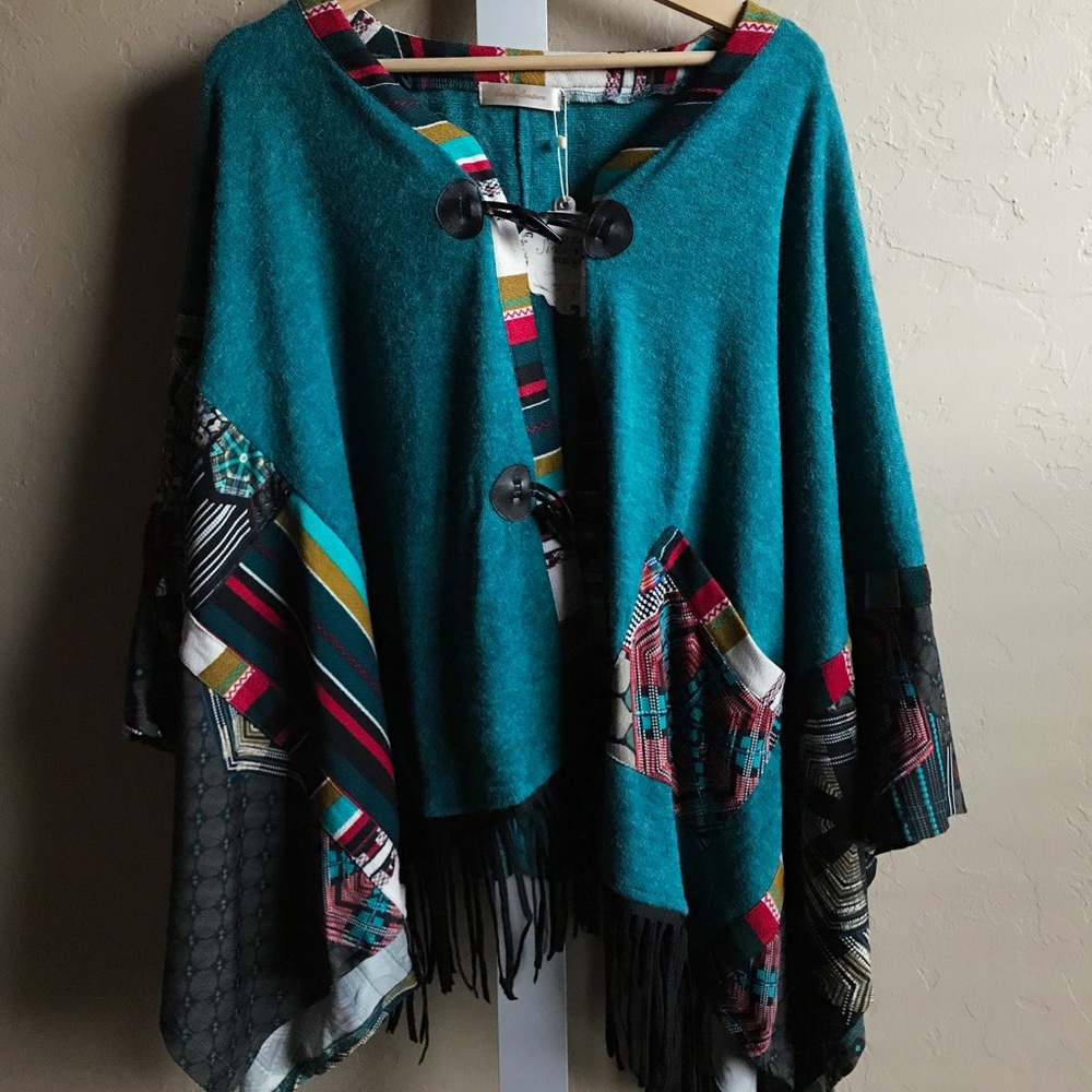 BNWT Boxed poncho wrap